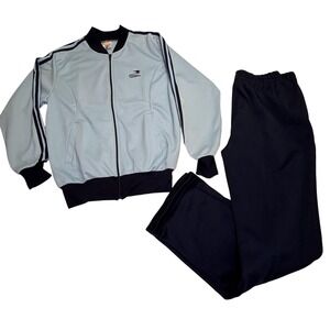 Vintage 80s Sunbelt Tracksuit USA Made Warm Up Set Jacket Pants Retro Athletic